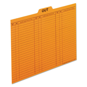 Pendaflex® Salmon Colored Charge-out Guides, 1-5-cut Top Tab, Out, 8.5 X 11, Salmon, 100-box freeshipping - TVN Wholesale